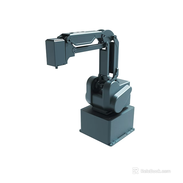 High Precision Industrial Robot Arm With Rotating Joints For Manufacturing Automation 3d model 