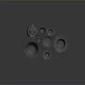 Minimalist Gray Ceramic Household Dinnerware Set Including Kettle Bowls Cups And Plates