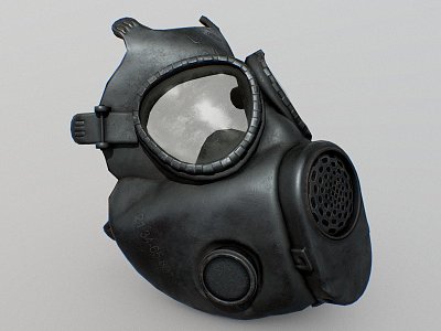 M17 gas mask 3d model