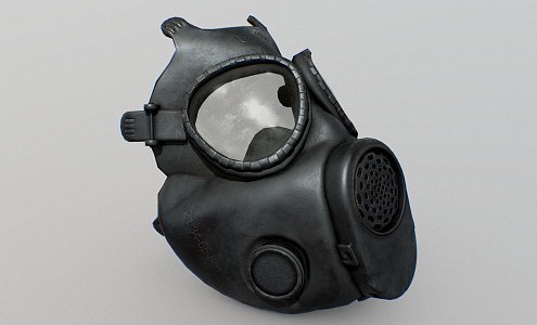 M17 gas mask 3d model