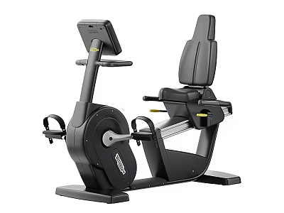 Recumbent Exercise Bike Modern Design With Comfortable Seat And Digital Display For Home Gym 3d model