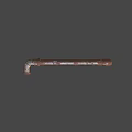 Rusty Metal Weapon Club Like Design With Textured Surface And Antique Appearance