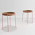 Nordic Round Table Coffee Table 3d model