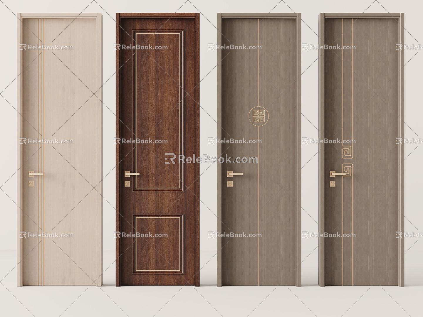 Door Bedroom Door 3d model