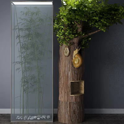 Modern landscape sketch plant sketch landscape rockery 3d model Modern landscape sketch plant sketch landscape rockery 3d model