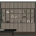 Modern Bookcase Simple Bookcase 3d model