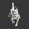 Mech Warrior Mech Soldier Machine Battlearm Mechanical Battlearm Machine Fighter Robot 3d model