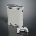 Modern White Game Console And Matching Wireless Controller For Home Gaming 3d model