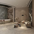 Elegant Shower Sauna Interior Design With Marble Walls Wooden Panels And Ambient Lighting