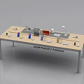 Modern Display Shelf With 3000x1200x500 Dimensions Displaying Phones Tablets Laptops And Accessories