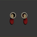 Red Winter Boots With Faux Fur Trim White Laces And Beige Sole
