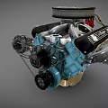 Mopal performance 340 V8 LA engine 3d model