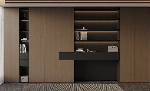 17 wardrobe Italian minimalist wardrobe 3d model