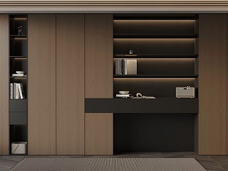 17 wardrobe Italian minimalist wardrobe 3d model