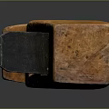 Wooden Hand Plane With Metal Blade On Dark Reflective Surface