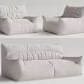 Modern Multiplayer Sofa Lazy Sofa 3d model