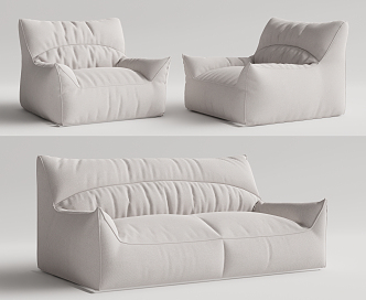 Modern Multiplayer Sofa Lazy Sofa 3d model