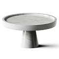 Monitillo Marmi Marble Coffee Table Round Coffee Table Tray Fruit Plate Container Jewelry Ornaments 3d model