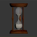 Classic Wooden Hourglass Stand With Glass Bulb And Sand Timer Design