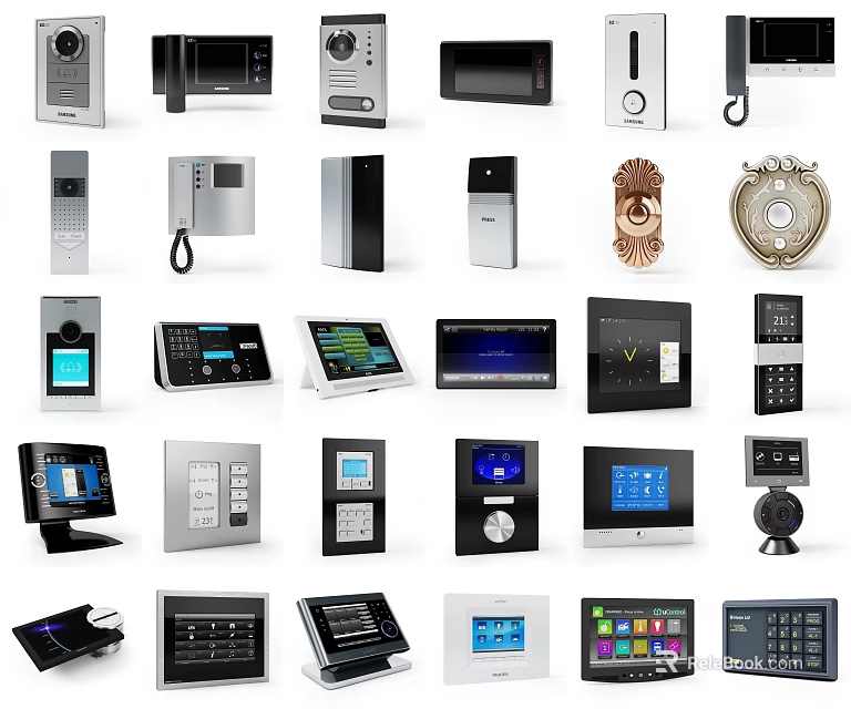 Smart Machines Including Access Control Systems Touch Panels And Security Devices 3d model 
