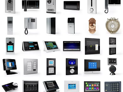 Smart Machines Including Access Control Systems Touch Panels And Security Devices 3d model
