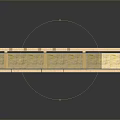 Wooden Roof Frame Structure With Blue Insulation And Dot Pattern Support Beams