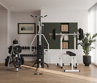 Modern Fitness Equipment 3d model