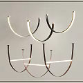 Pendant lamp combination 3d model