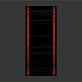 Red Japanese Arch Bridge Design With Wooden Steps And Railings