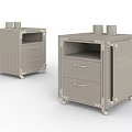 Wooden Storage Cabinet With Drawers Open Shelf Metal Frame And Wheels