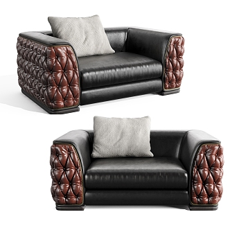 Modern single sofa 3d model