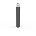 Modern Black Outdoor Post Light With Sleek Design For Garden Pathway