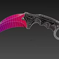 Karambit Knife Claw Knife Weapon Dagger Cold Weapon Game Props Game Equipment Knife 3d model