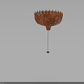Red Woven Furniture Design Featuring Slender Metal Stand And Stable Base