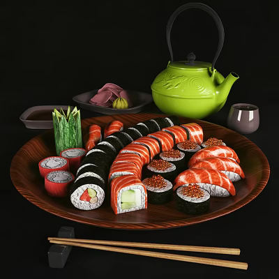 Sushi 3d model Sushi 3d model