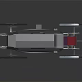 Retro Vintage Car Model Featuring Gray Body Red Accents And Classic Wheels
