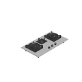 Sleek Gas Hob With Control Knobs And Burners For Modern Kitchen Cooking Appliance