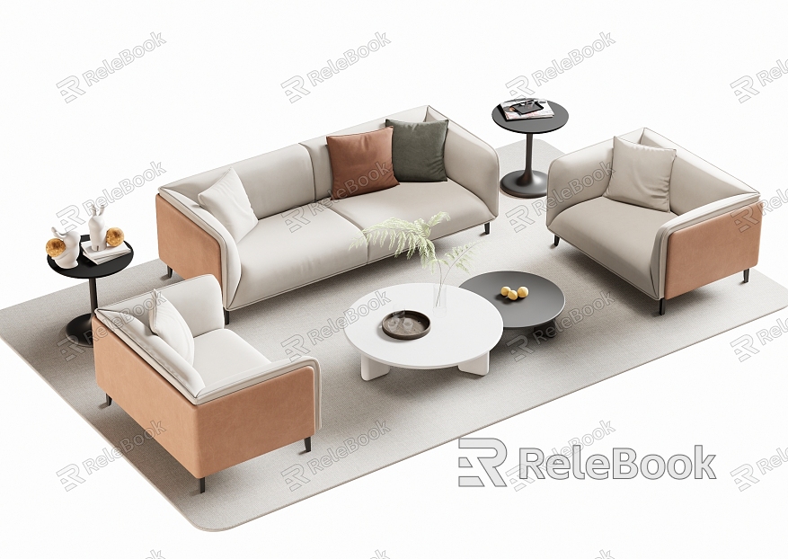 Sofa coffee table model