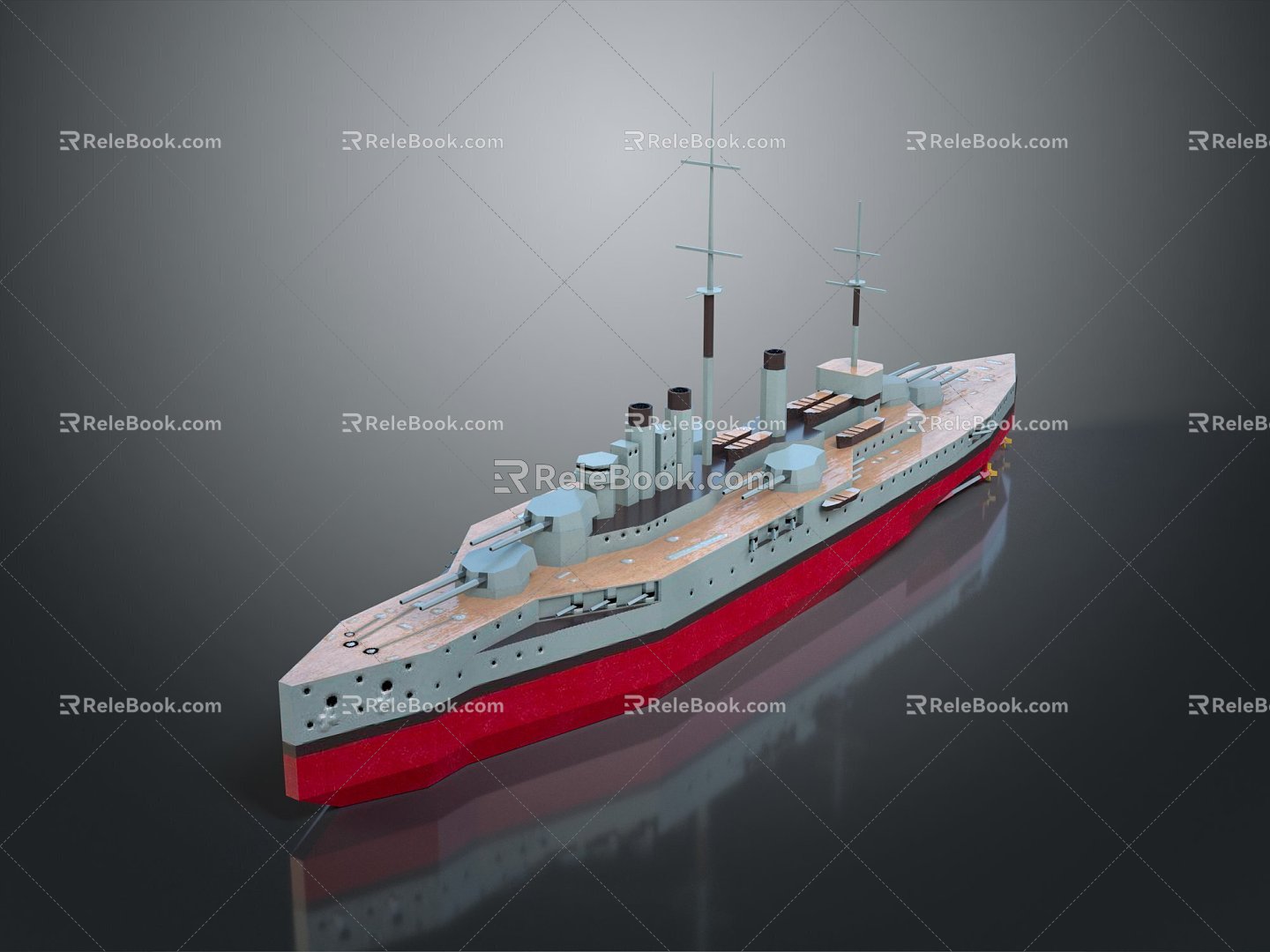 Modern Warship Ship Ship Warship 3d model