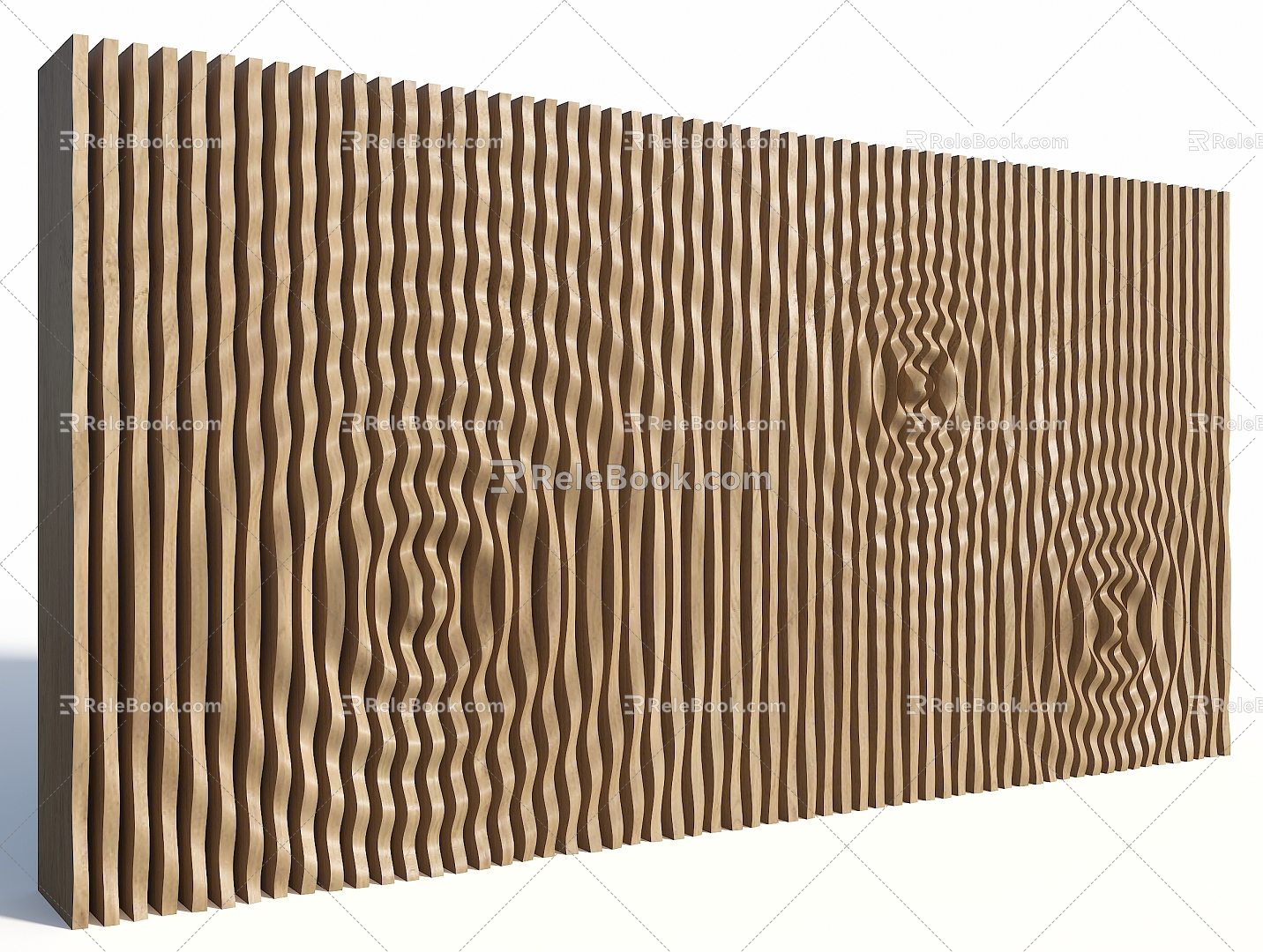 Modern background wall ripples ripple wall solid wood grille wall landscape wall special-shaped wall ripples ripple wall solid wood grille landscape wall 3d model