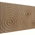 Modern background wall ripples ripple wall solid wood grille wall landscape wall special-shaped wall ripples ripple wall solid wood grille landscape wall 3d model