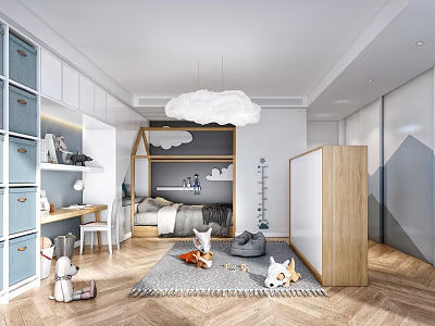 Nordic Children's Room 3d model
