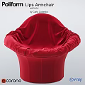 Stylish Red Leisure Chair With Pleated Fabric Design And Comfortable Seating