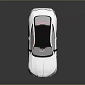 Sleek White BMW Sports Car With Black Roof And Modern Exterior Design