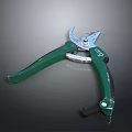 Green Garden Pruning Shears With Sharp Metal Blades And Ergonomic Handles