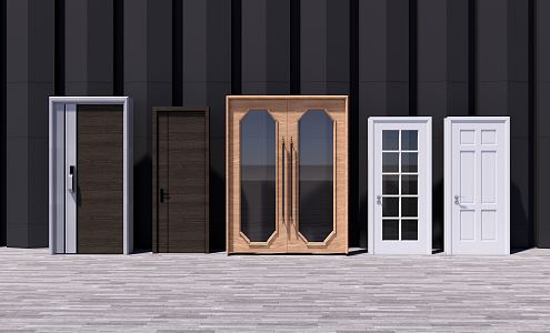 Modern Gate Entry Door 3d model