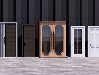 Modern Gate Entry Door 3d model