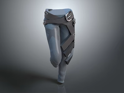Modern Utility Cargo Pants With Adjustable Buckle Straps And Slim Fit Design 3d model