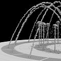 modern fountain 3d model