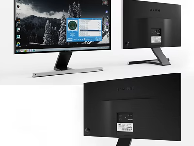 Samsung Computer Monitor With Modern Design And Multiple View Angles 3d model